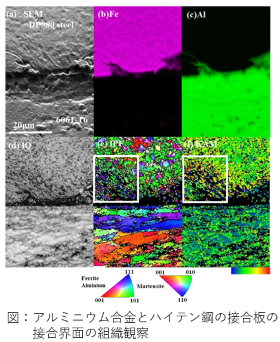 接合界面の観察結果